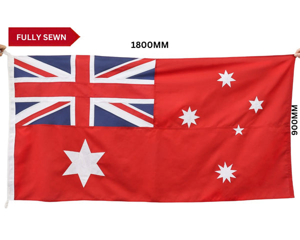 Australian Federation Red Ensign Flag | Fully Sewn 1901-1903