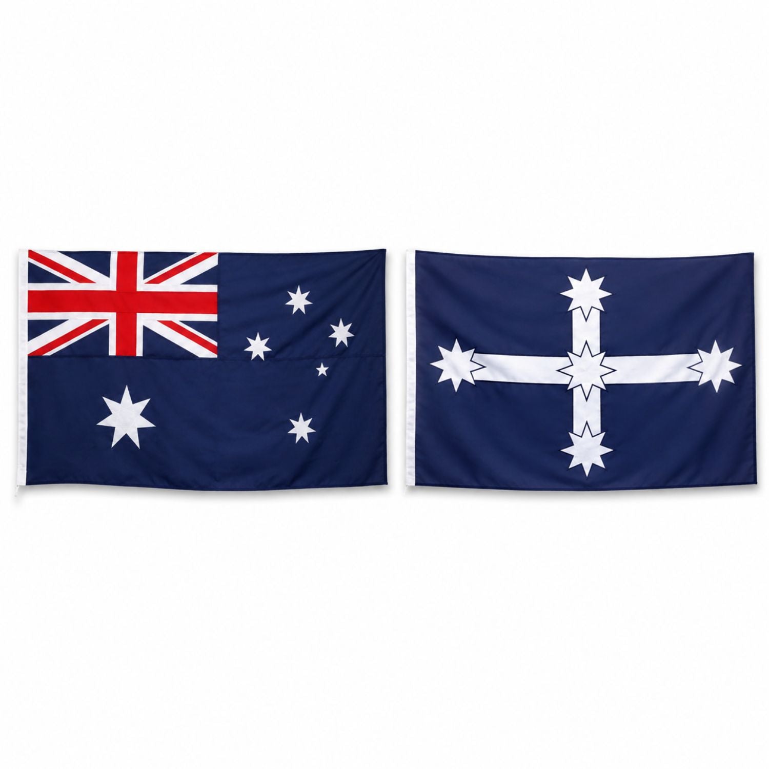 Fully Sewn Australian Flag & Eureka Stockade Flag Bundle