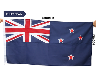 New Zealand Flag Fully Sewn 1800 x 900mm
