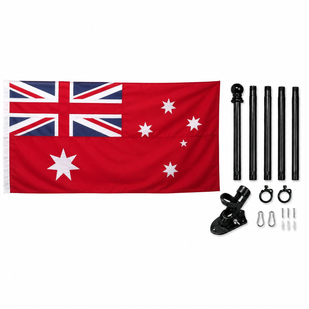 Australian Red Ensign Bundle with Flagpole Kit