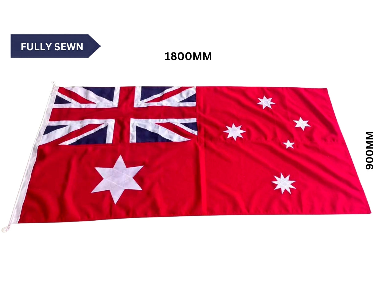 Australian Federation Red Ensign Flag | Fully Sewn 1901-1903