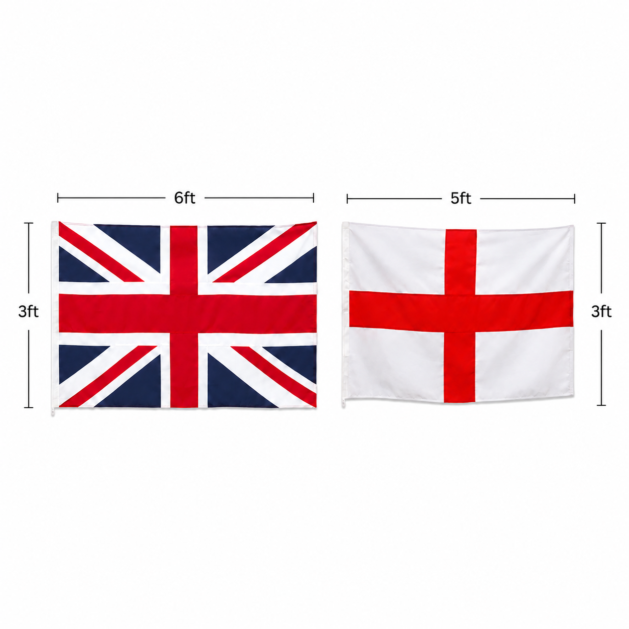 Fully Sewn Union Jack & England Flag Bundle