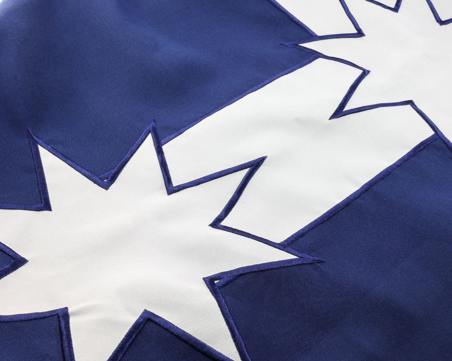 Eureka Stockade star on cross detail embroidery
